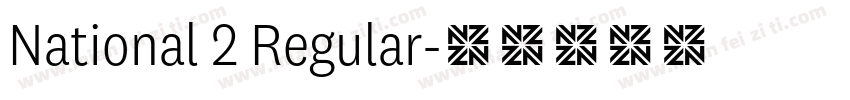 National 2 Regular字体转换